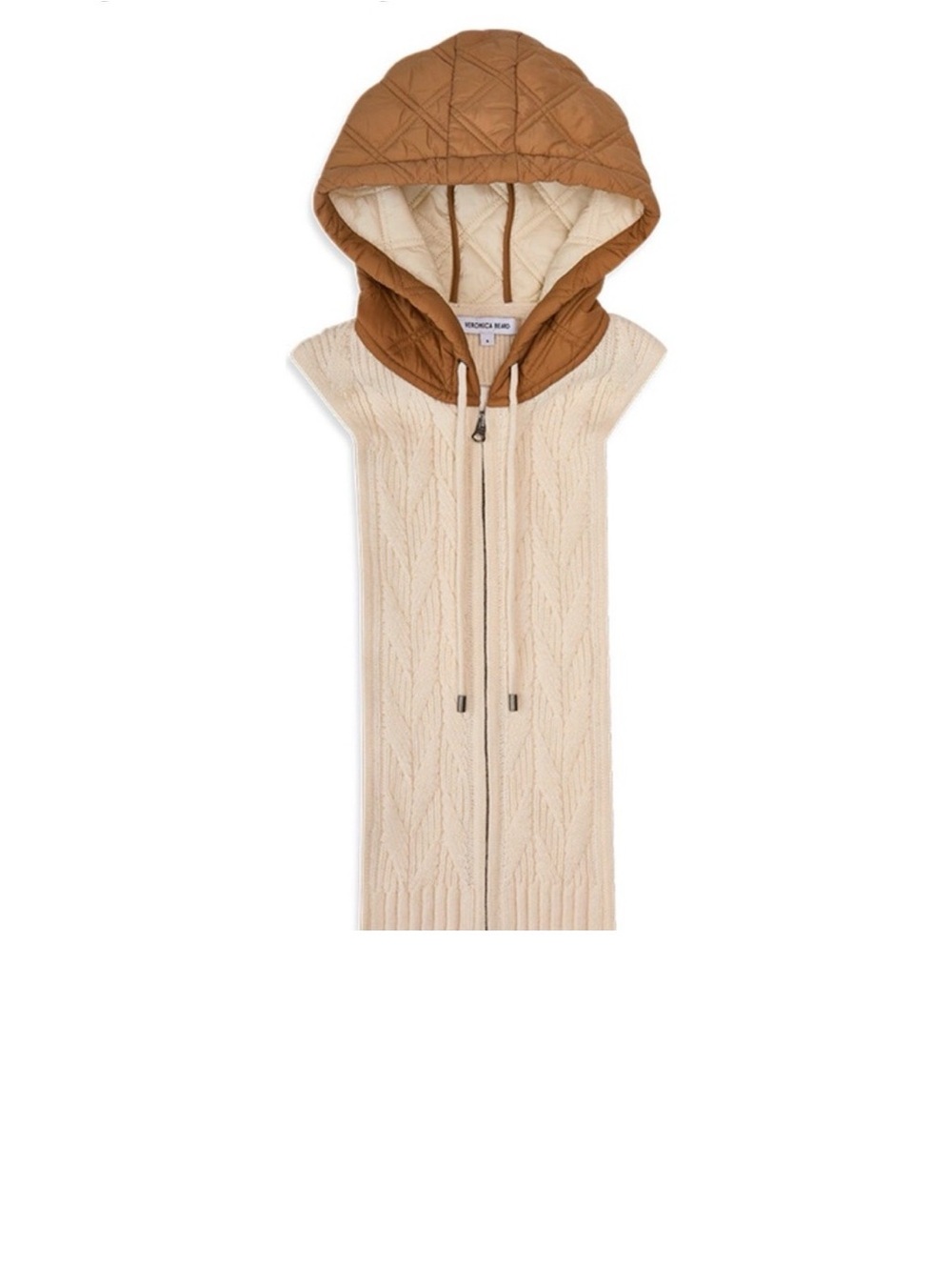 Veronica Beard Orine Wool Blend Hooded Dickey New
